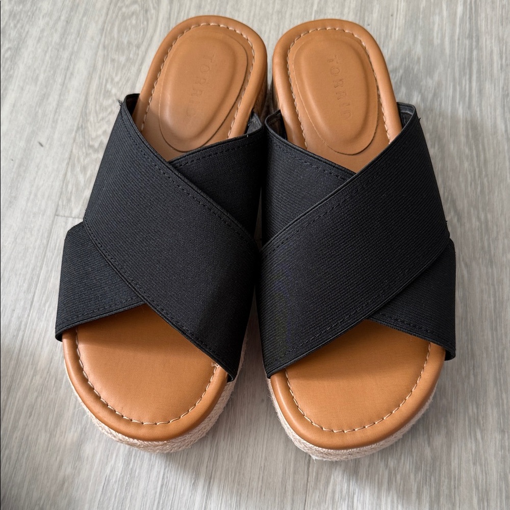 Torrid Black and Tan Women's Sandals